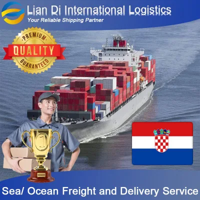 Transporteur de fret maritime professionnel, agent d'expédition logistique et service de livraison de la chine à la croatie